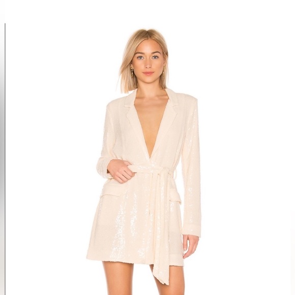 LPA Eleonora Sequin Wrap Dress by Revolve NWT size:S - Picture 3 of 12